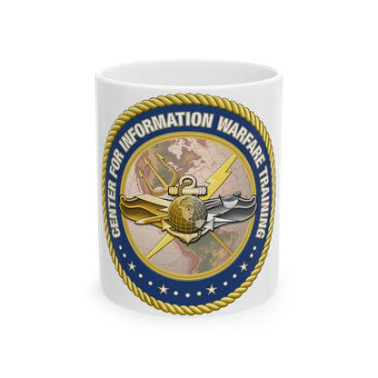Center for Information Warfare Training (U.S. Navy) White Coffee Mug-11oz-The Sticker Space