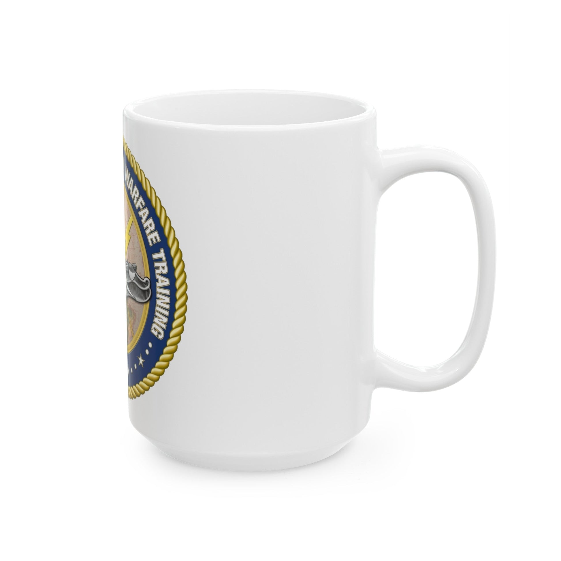 Center for Information Warfare Training (U.S. Navy) White Coffee Mug-The Sticker Space