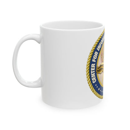 Center for Information Warfare Training (U.S. Navy) White Coffee Mug-The Sticker Space