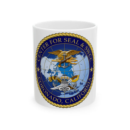 Center for SEAL and SWCC (U.S. Navy) White Coffee Mug-11oz-The Sticker Space