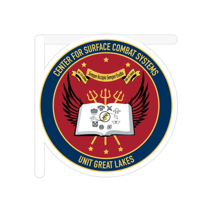 Center For Service Combat Systems Unit Great Lakes (U.S. Navy) Transparent STICKER Die-Cut Vinyl Decal-2 Inch-The Sticker Space