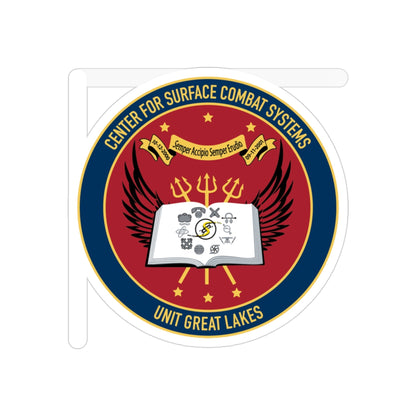 Center For Service Combat Systems Unit Great Lakes (U.S. Navy) Transparent STICKER Die-Cut Vinyl Decal-3 Inch-The Sticker Space
