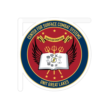 Center For Service Combat Systems Unit Great Lakes (U.S. Navy) Transparent STICKER Die-Cut Vinyl Decal-5 Inch-The Sticker Space