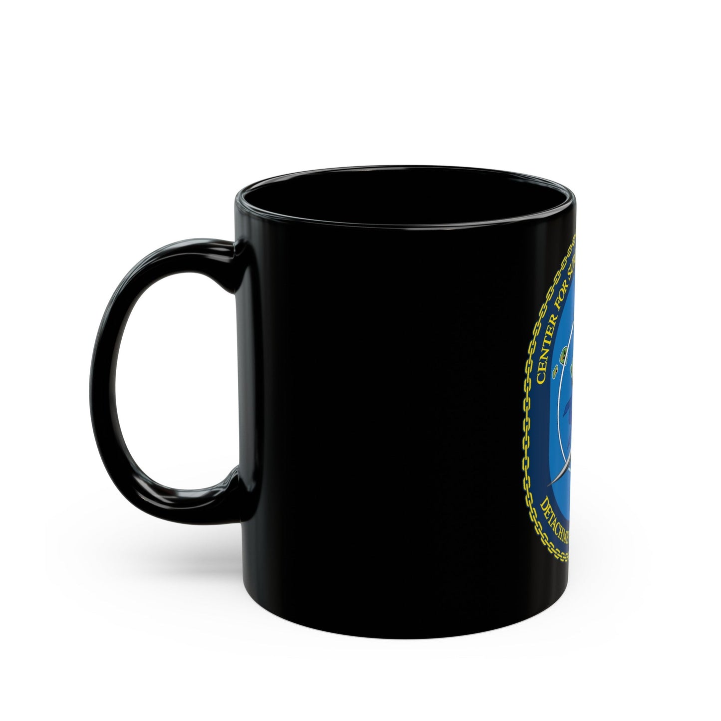 Center for Surface Combat System Det Pearl Harbor (U.S. Navy) Black Coffee Mug-The Sticker Space