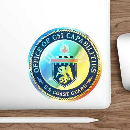 CG 761 Office of C5I Capabilities (U.S. Coast Guard) Holographic STICKER Die-Cut Vinyl Decal-The Sticker Space