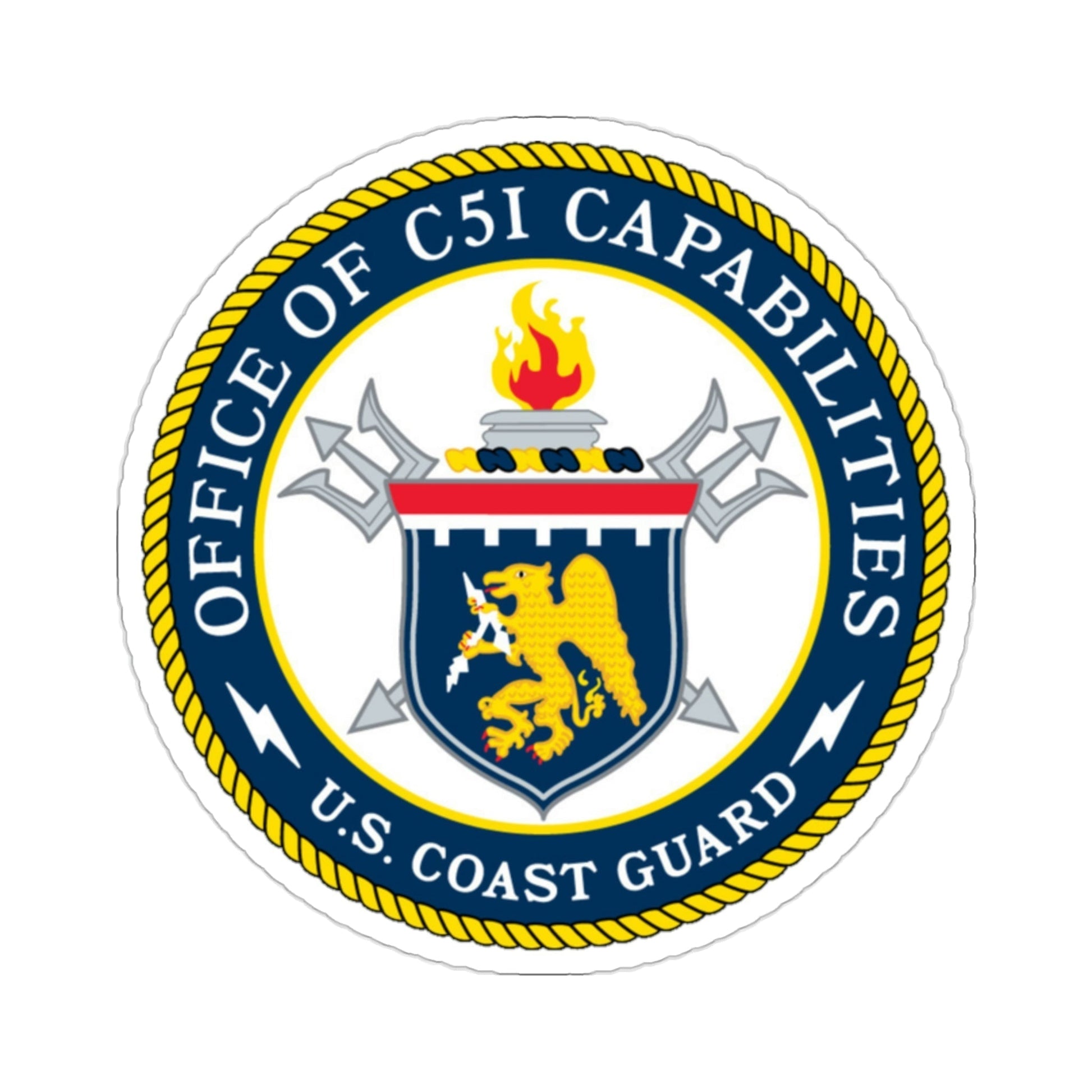 CG 761 Office of C5I Capabilities (U.S. Coast Guard) STICKER Vinyl Die-Cut Decal-2 Inch-The Sticker Space