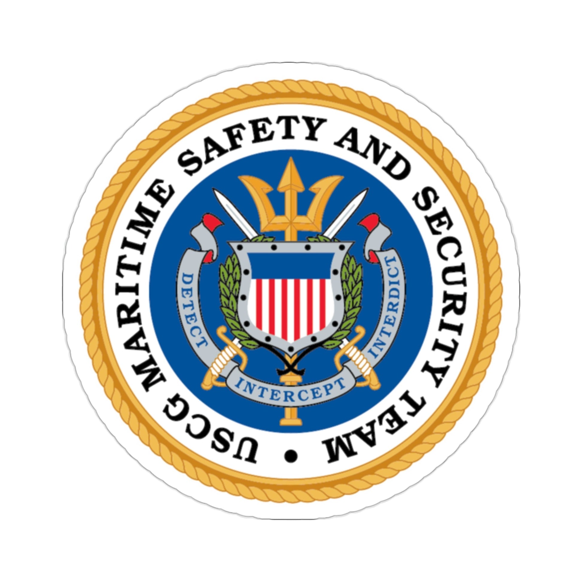 CG Maritime Safety & Security Team (U.S. Coast Guard) STICKER Vinyl Die-Cut Decal-2 Inch-The Sticker Space