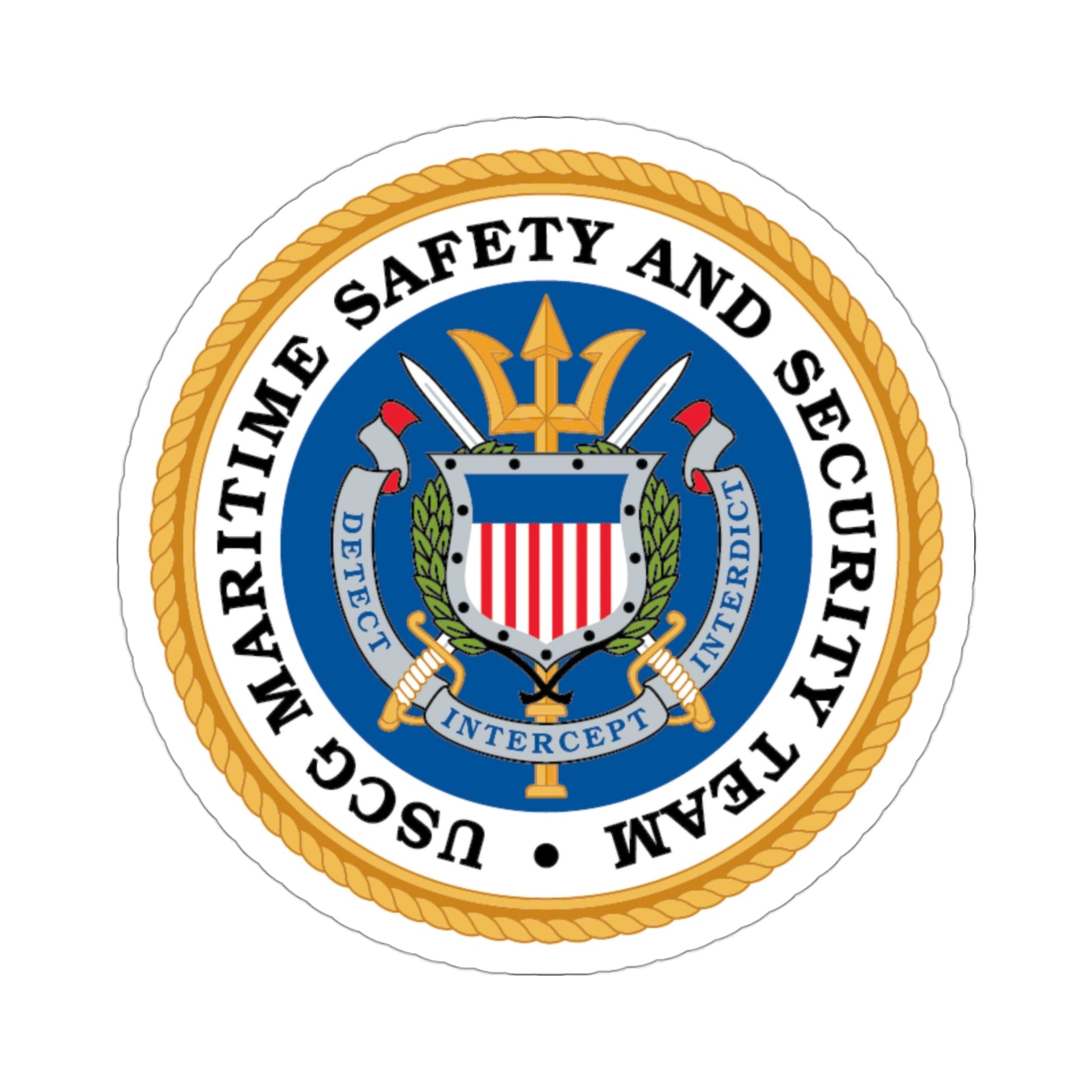 CG Maritime Safety & Security Team (U.S. Coast Guard) STICKER Vinyl Die-Cut Decal-3 Inch-The Sticker Space