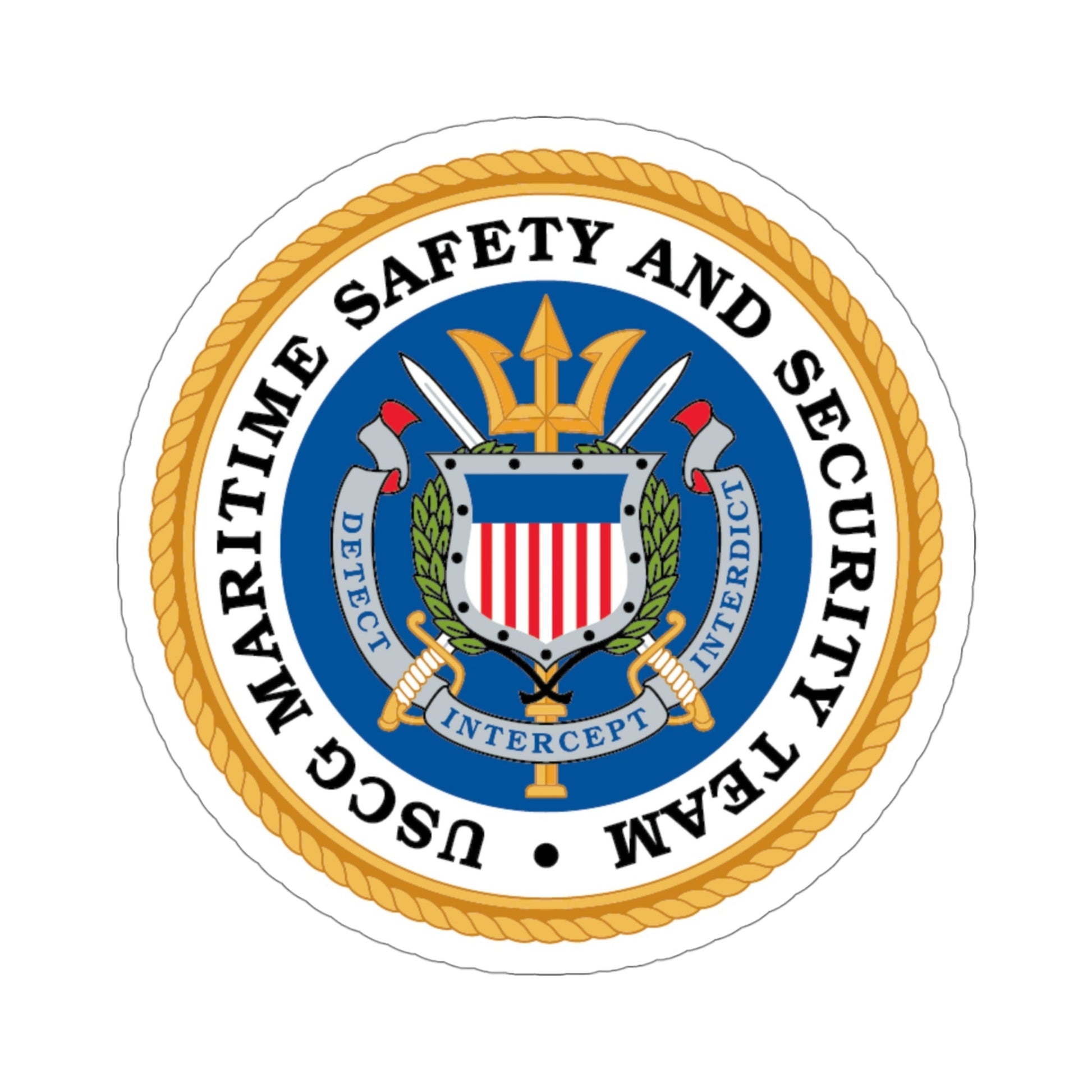 CG Maritime Safety & Security Team (U.S. Coast Guard) STICKER Vinyl Die-Cut Decal-4 Inch-The Sticker Space