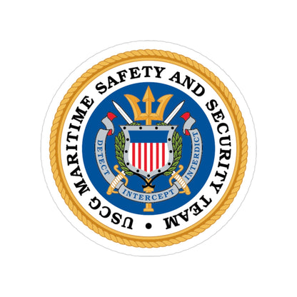 CG Maritime Safety & Security Team (U.S. Coast Guard) Transparent STICKER Die-Cut Vinyl Decal-3 Inch-The Sticker Space