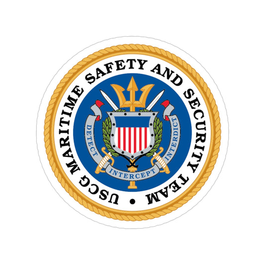 CG Maritime Safety & Security Team (U.S. Coast Guard) Transparent STICKER Die-Cut Vinyl Decal-6 Inch-The Sticker Space