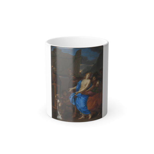 Charles Le Brun (1619-1690) The Sacrifice of Polyxena - Oil on Canvas 1647 - Color Changing Mug 11oz-11oz-The Sticker Space