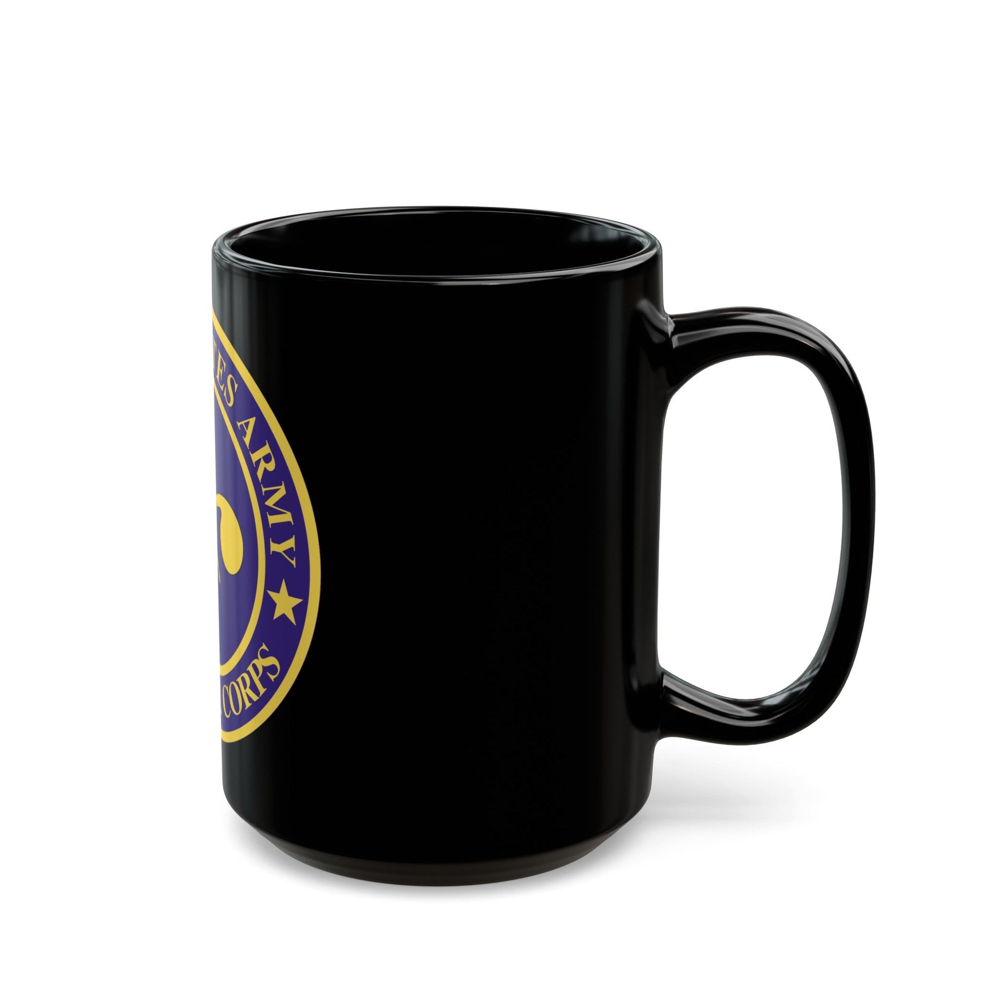 Chemical Corps (U.S. Army) Black Coffee Mug-The Sticker Space