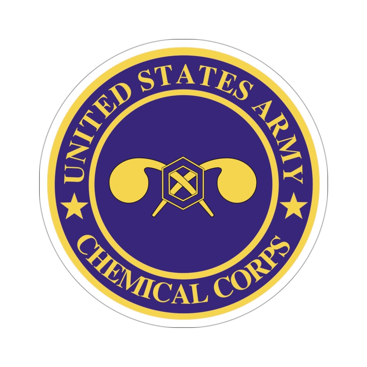Chemical Corps (U.S. Army) STICKER Vinyl Die-Cut Decal-3 Inch-The Sticker Space
