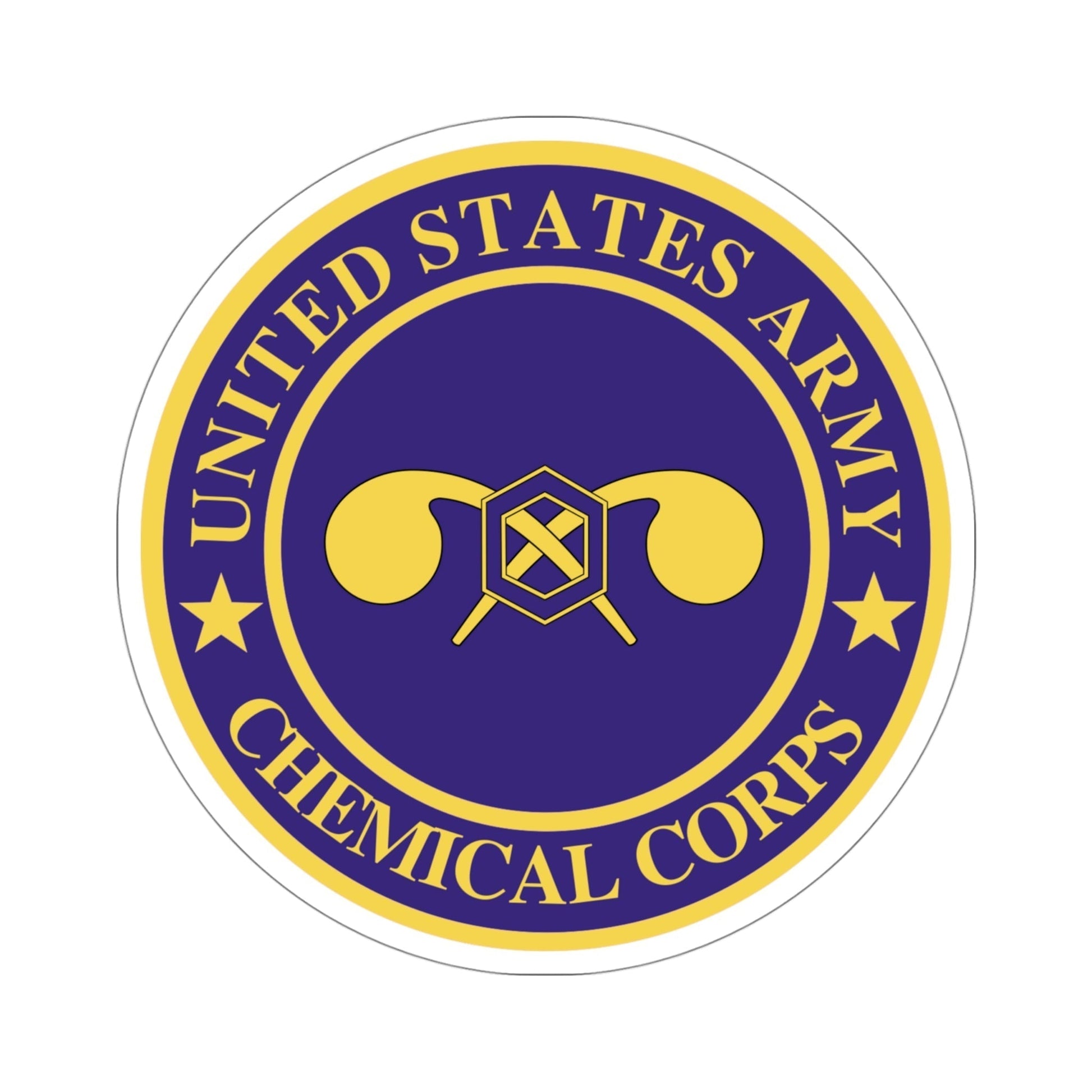 Chemical Corps (U.S. Army) STICKER Vinyl Die-Cut Decal-4 Inch-The Sticker Space