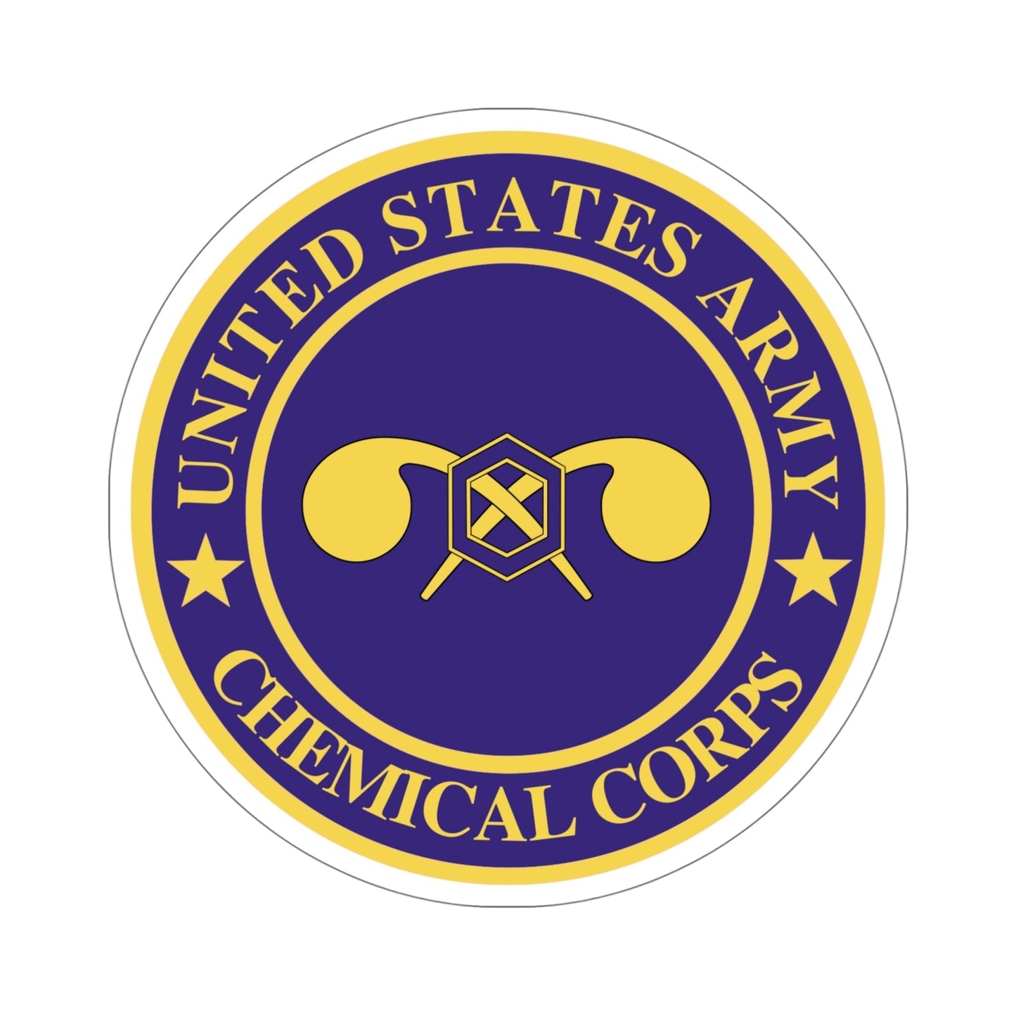 Chemical Corps (U.S. Army) STICKER Vinyl Die-Cut Decal-5 Inch-The Sticker Space
