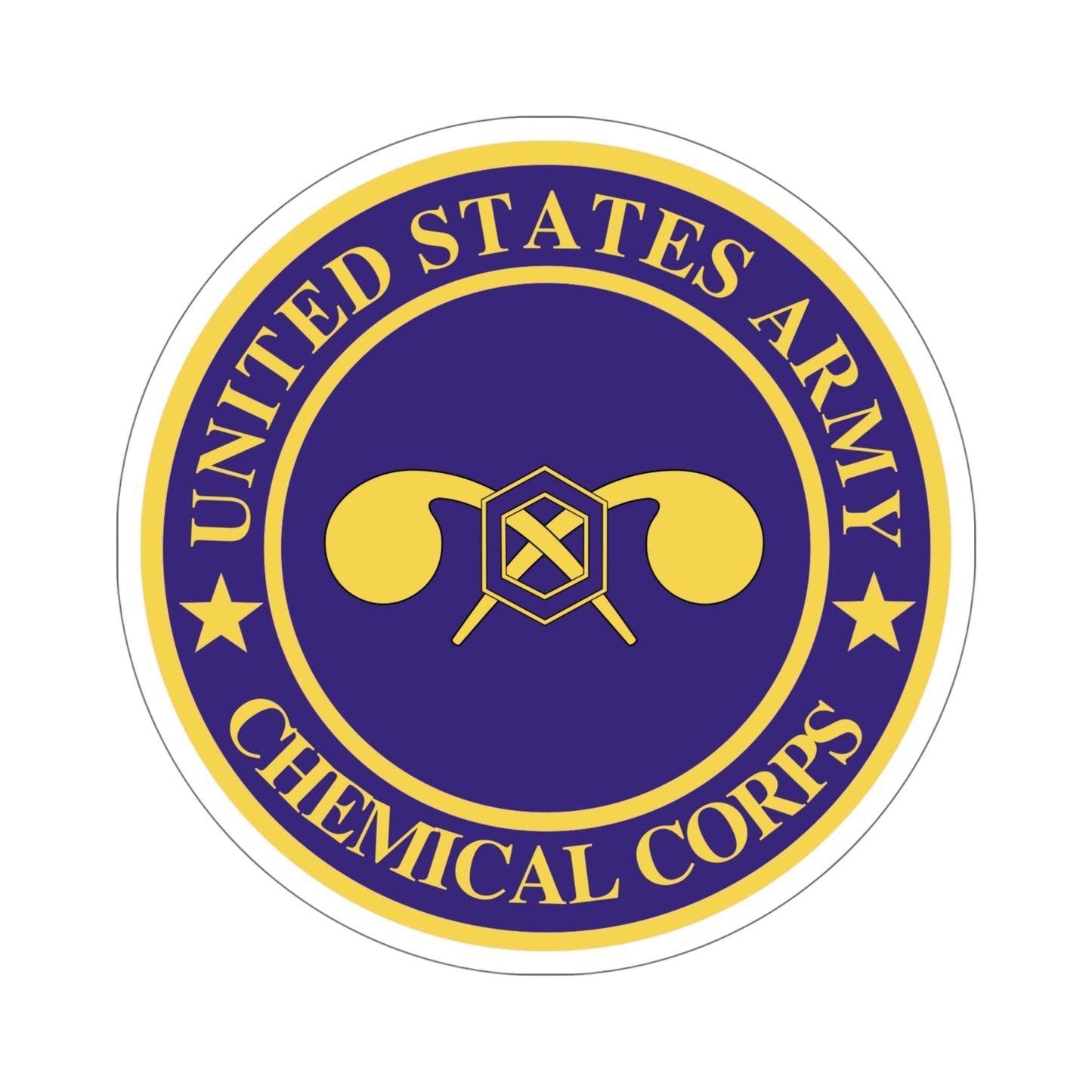 Chemical Corps (U.S. Army) STICKER Vinyl Die-Cut Decal-6 Inch-The Sticker Space