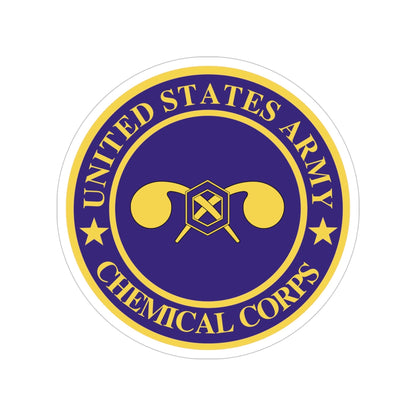 Chemical Corps (U.S. Army) Transparent STICKER Die-Cut Vinyl Decal-5 Inch-The Sticker Space