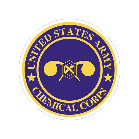 Chemical Corps (U.S. Army) Transparent STICKER Die-Cut Vinyl Decal-6 Inch-The Sticker Space
