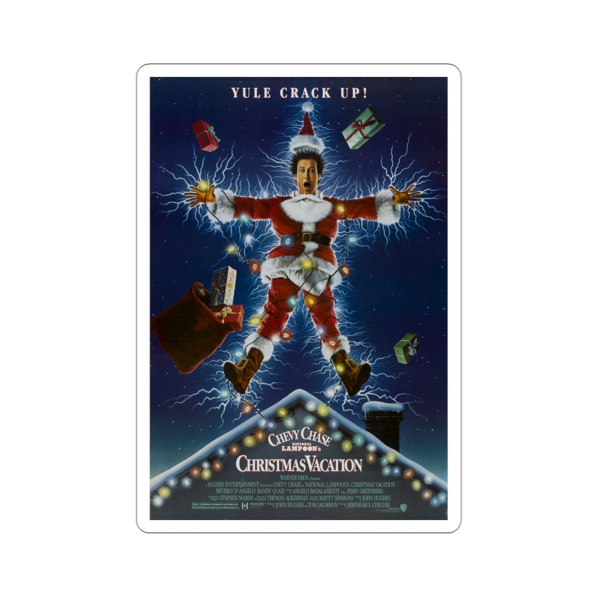Christmas Vacation 1989 Movie Poster STICKER Vinyl Die-Cut Decal-3 Inch-The Sticker Space