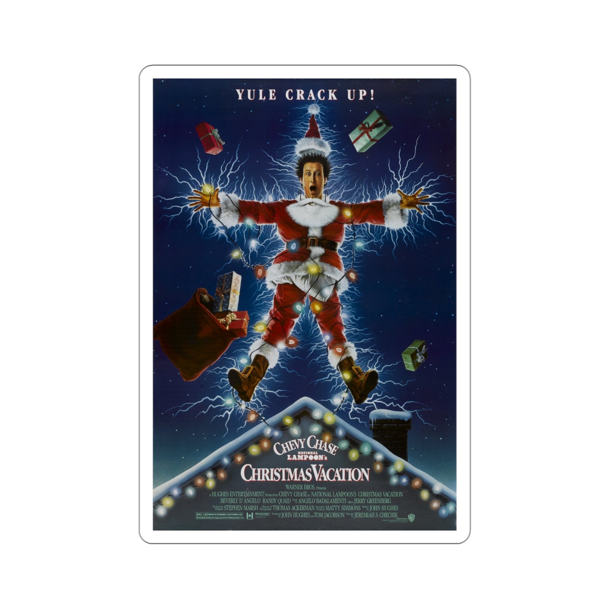 Christmas Vacation 1989 Movie Poster STICKER Vinyl Die-Cut Decal-4 Inch-The Sticker Space