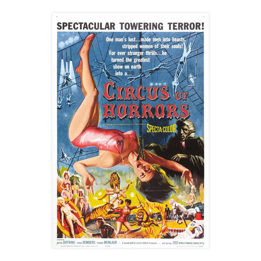 CIRCUS OF HORRORS 1960 - Paper Movie Poster-24″ x 36″ (Vertical)-The Sticker Space