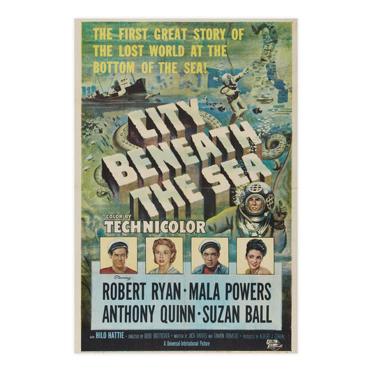 CITY BENEATH THE SEA 1953 - Paper Movie Poster-24″ x 36″ (Vertical)-The Sticker Space