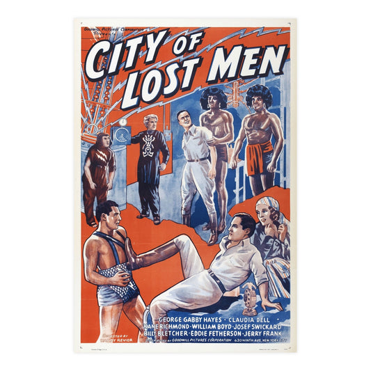 CITY OF LOST MEN 1940 - Paper Movie Poster-24″ x 36″ (Vertical)-The Sticker Space