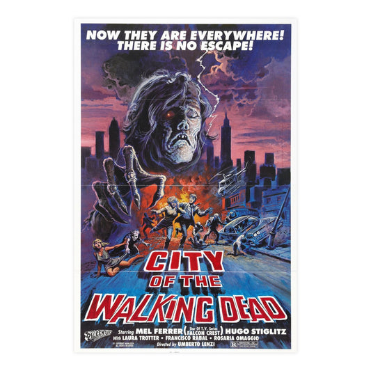 CITY OF THE WALKING DEAD (NIGHTMARE CITY) 1980 - Paper Movie Poster-24″ x 36″ (Vertical)-The Sticker Space