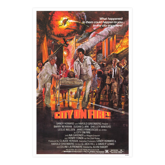 CITY ON FIRE 1979 - Paper Movie Poster-24″ x 36″ (Vertical)-The Sticker Space
