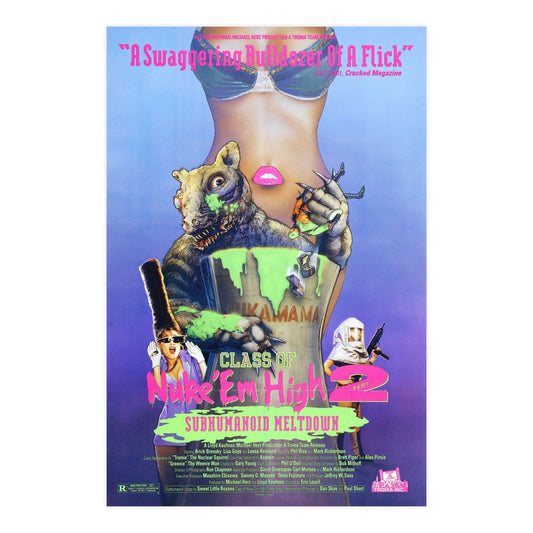 CLASS OF NUKE'EM HIGH 2 SUBHUMANOID MELTDOWN 1991 - Paper Movie Poster-24″ x 36″ (Vertical)-The Sticker Space