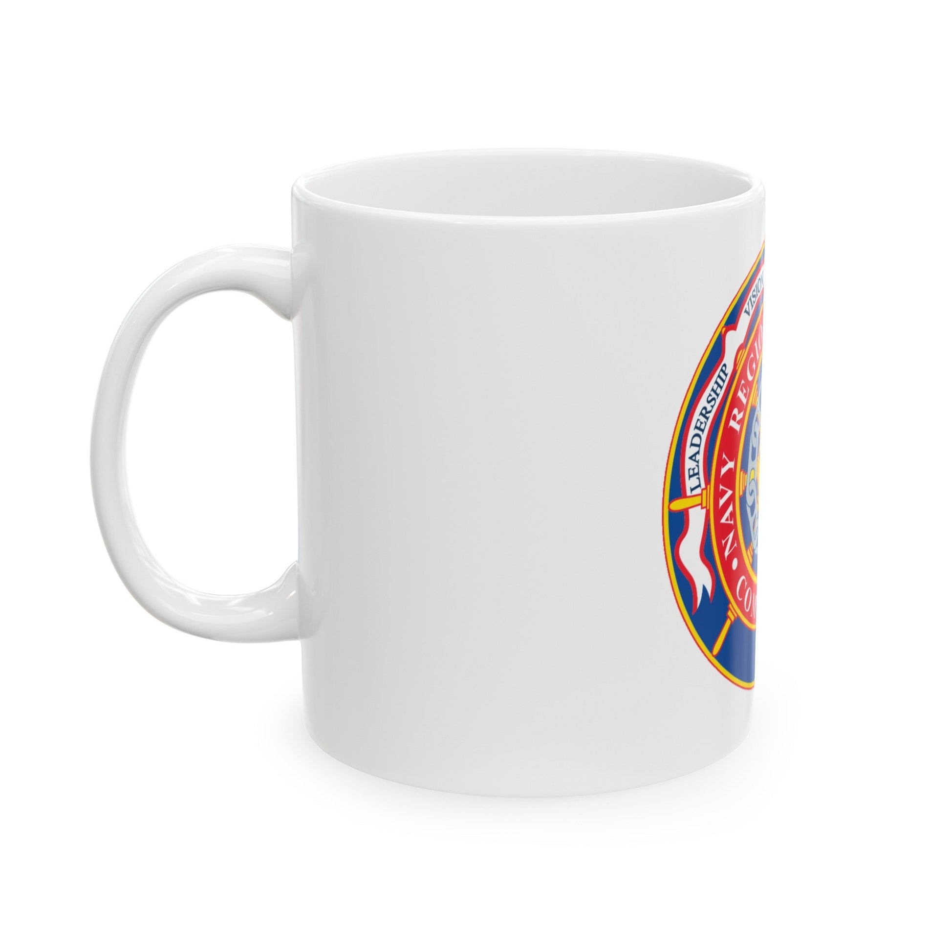 CMNDR Navy Region Mid Atlantic (U.S. Navy) White Coffee Mug-The Sticker Space