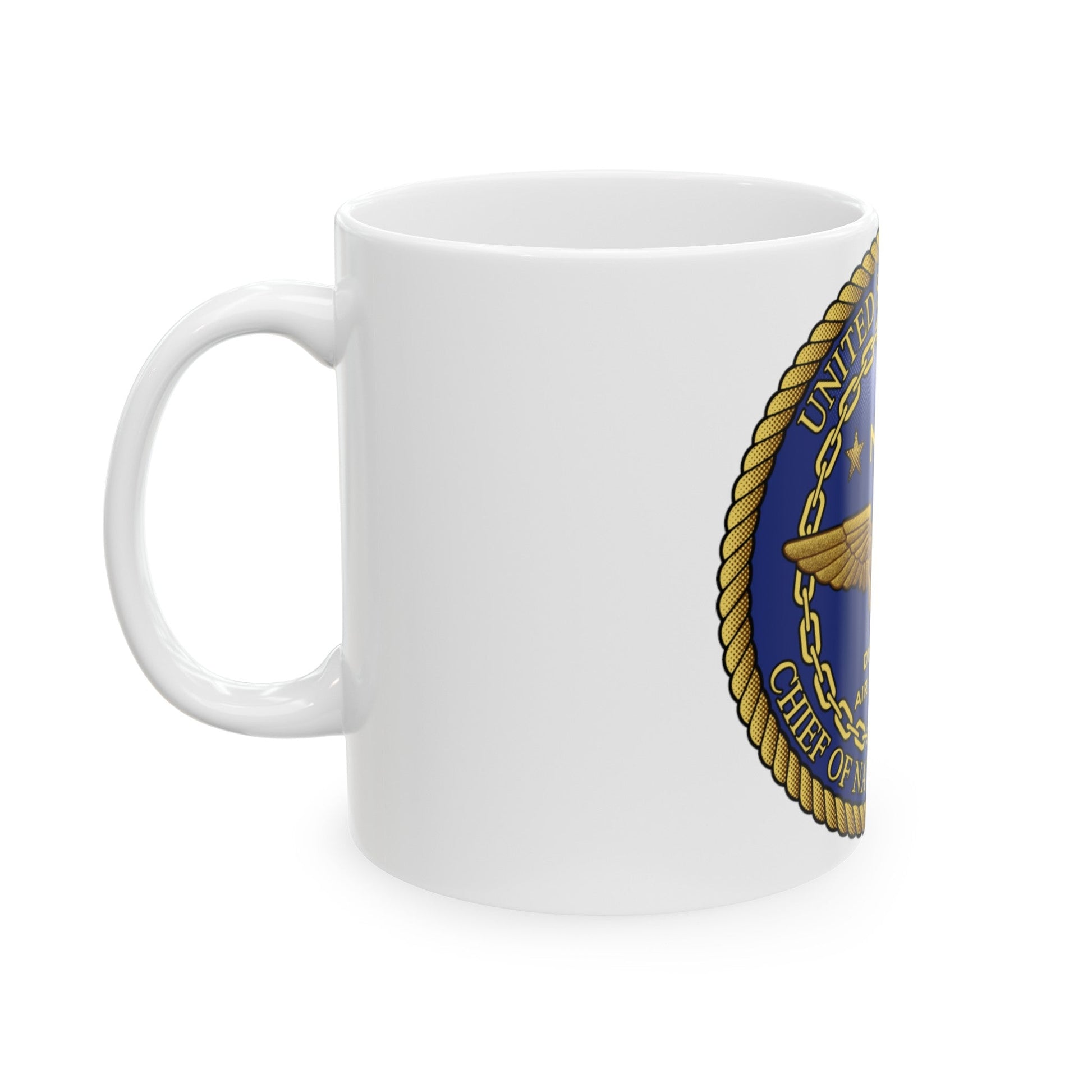 CNO Chief of Naval Operations N98 Dir Air Warfa (U.S. Navy) White Coffee Mug-The Sticker Space