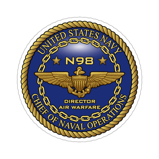 CNO Chief of Naval Operations N98 Dir Air Warfare (U.S. Navy) STICKER Vinyl Die-Cut Decal-6 Inch-The Sticker Space