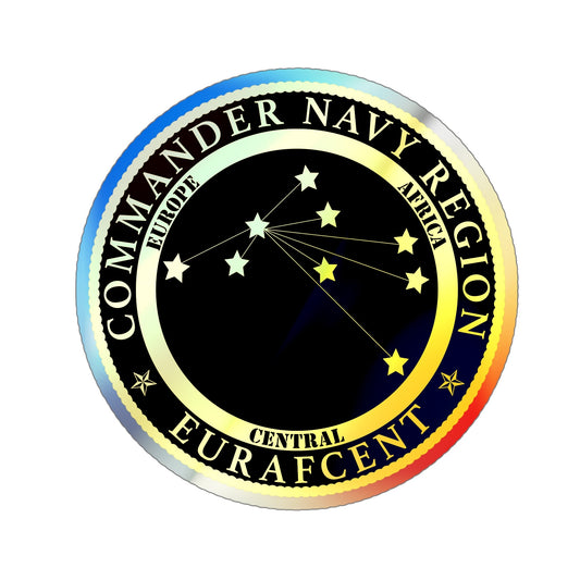 CNR EURAFCENT Commander Navy Region Europe Africa Central (U.S. Navy) Holographic STICKER Die-Cut Vinyl Decal-6 Inch-The Sticker Space