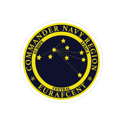 CNR EURAFCENT Commander Navy Region Europe Africa Central (U.S. Navy) Transparent STICKER Die-Cut Vinyl Decal-3 Inch-The Sticker Space