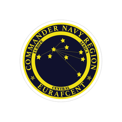 CNR EURAFCENT Commander Navy Region Europe Africa Central (U.S. Navy) Transparent STICKER Die-Cut Vinyl Decal-4 Inch-The Sticker Space