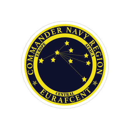 CNR EURAFCENT Commander Navy Region Europe Africa Central (U.S. Navy) Transparent STICKER Die-Cut Vinyl Decal-6 Inch-The Sticker Space