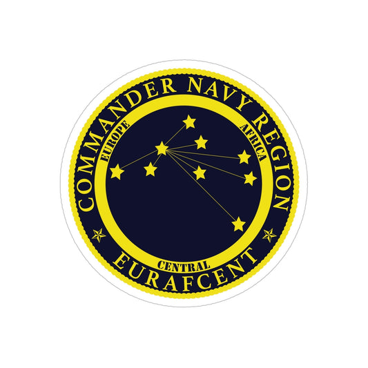 CNR EURAFCENT Commander Navy Region Europe Africa Central (U.S. Navy) Transparent STICKER Die-Cut Vinyl Decal-6 Inch-The Sticker Space