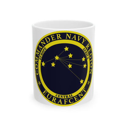 CNR EURAFCENT Commander Navy Region Europe Africa Central (U.S. Navy) White Coffee Mug-11oz-The Sticker Space