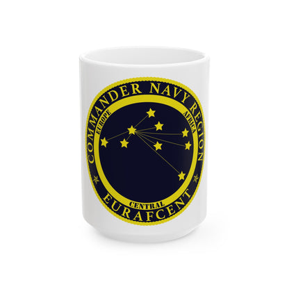 CNR EURAFCENT Commander Navy Region Europe Africa Central (U.S. Navy) White Coffee Mug-15oz-The Sticker Space