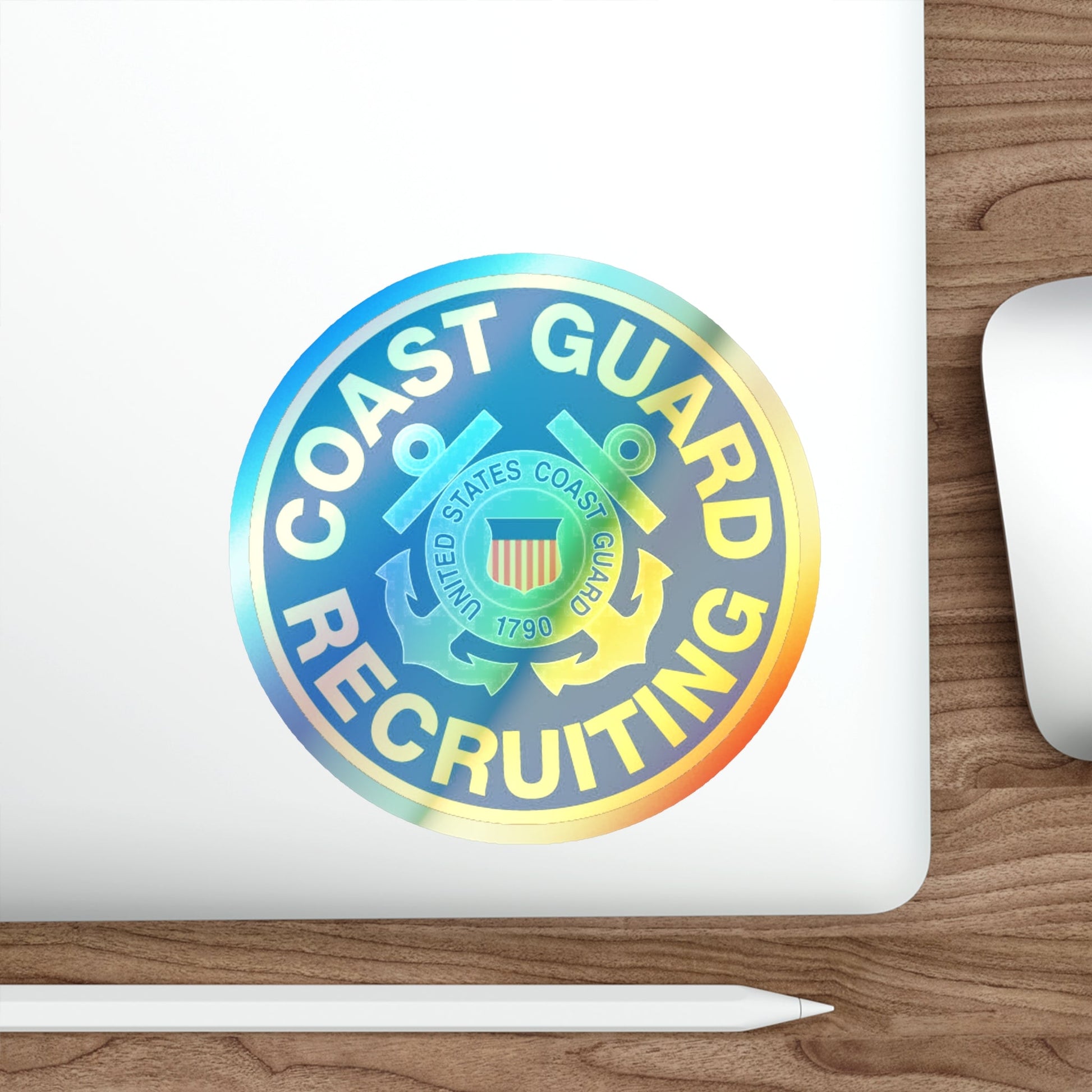 Coast Guard Recruiting (U.S. Coast Guard) Holographic STICKER Die-Cut Vinyl Decal-The Sticker Space