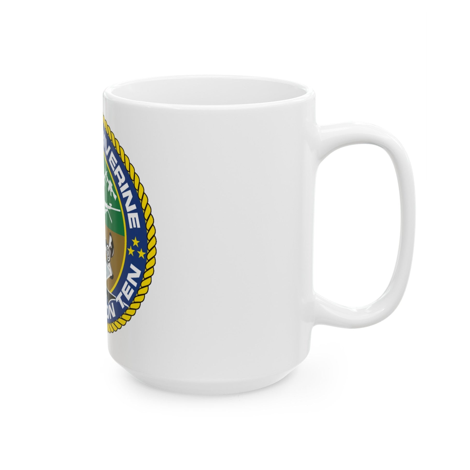 Coastal Riverine Squadron 10 (U.S. Navy) White Coffee Mug-The Sticker Space