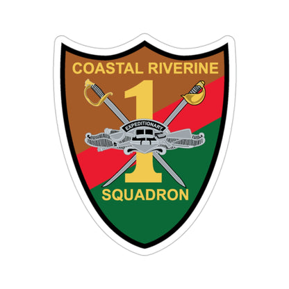 Coastal Riverine Squadron ONE (U.S. Navy) STICKER Vinyl Die-Cut Decal-2 Inch-The Sticker Space