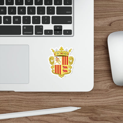 Coat of arms of Andorra - Flag Version (1931-1949) STICKER Vinyl Die-Cut Decal-The Sticker Space
