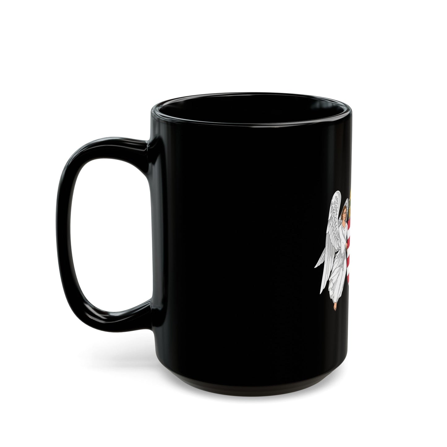 Coat of arms of Hungary (1915-1918, 1919-1946) - Black Coffee Mug-The Sticker Space