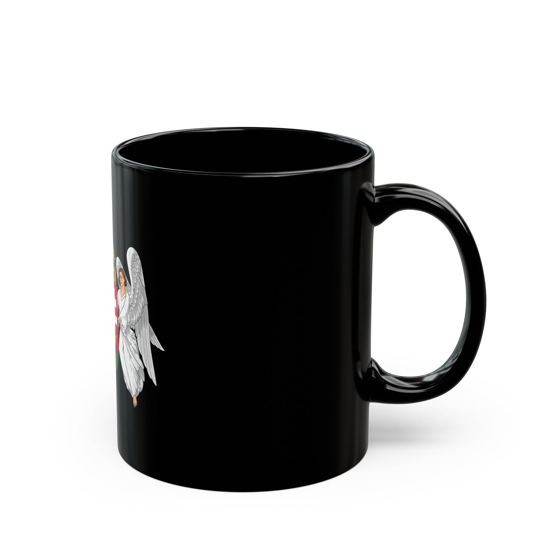 Coat of arms of Hungary (1915-1918, 1919-1946) - Black Coffee Mug-The Sticker Space