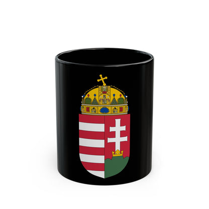 Coat of arms of Hungary - Black Coffee Mug-11oz-The Sticker Space