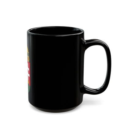 Coat of arms of Hungary - Black Coffee Mug-The Sticker Space