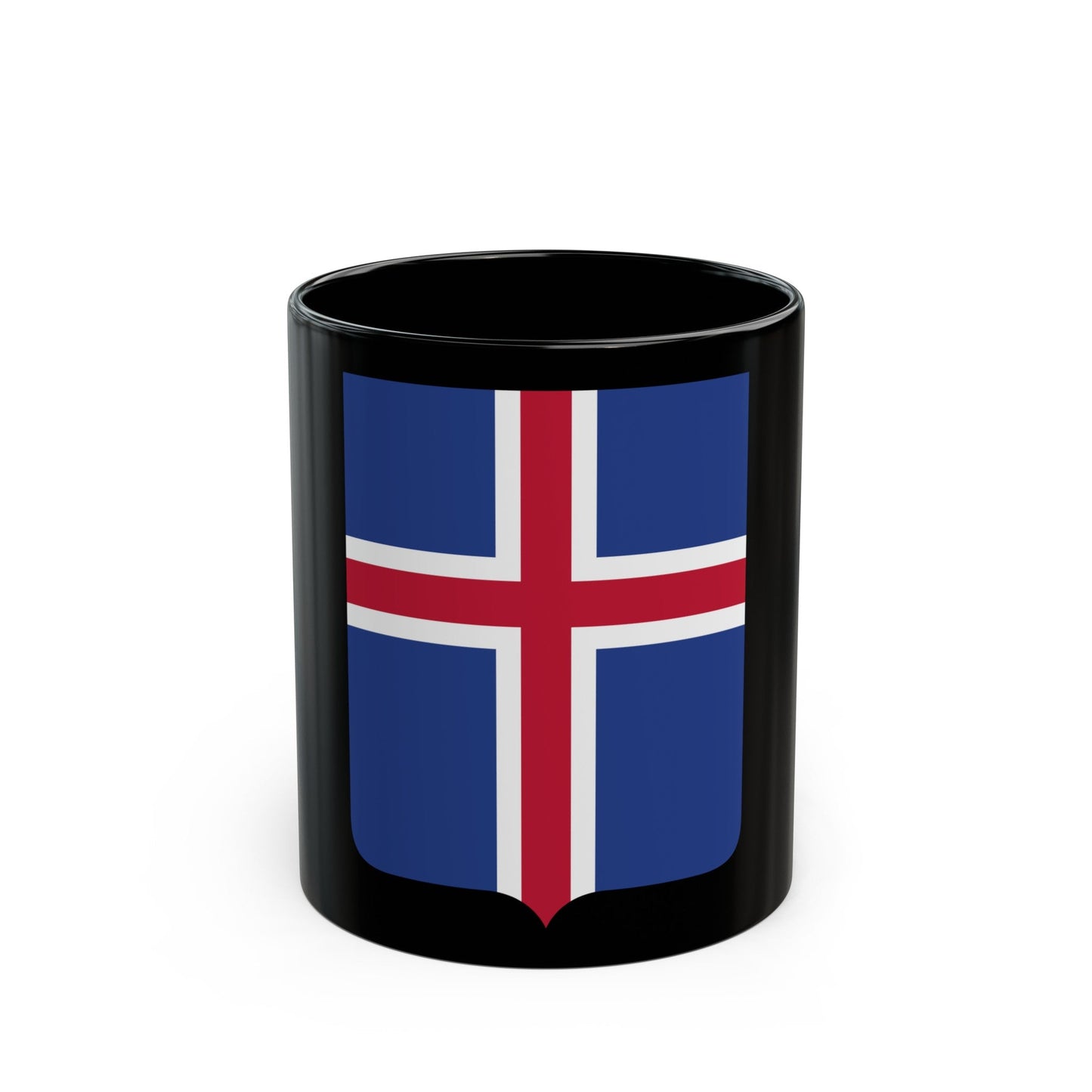Coat of arms of Iceland 2 - Black Coffee Mug-11oz-The Sticker Space